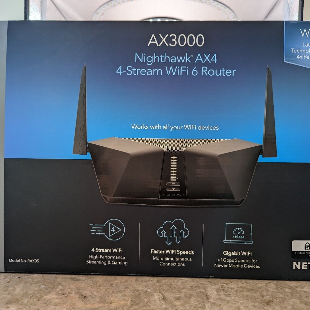 NETGEAR - Nighthawk AX3000 Wi-Fi 6 Router, 3Gbps